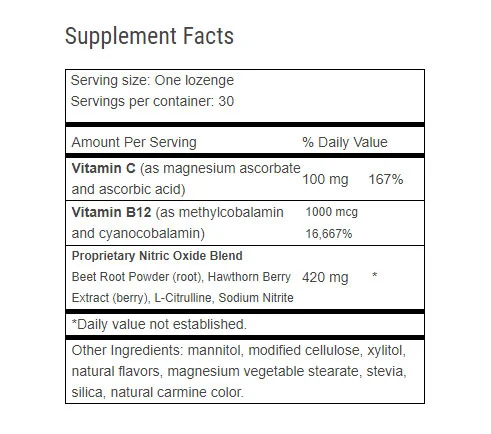 CircO2 Supplement Fact