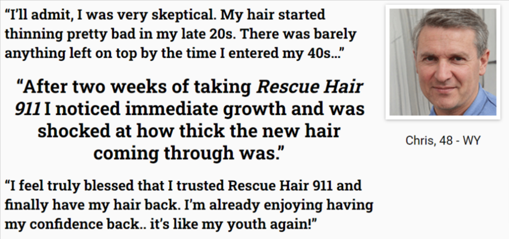 Rescue Hair 911 Customer Reviews