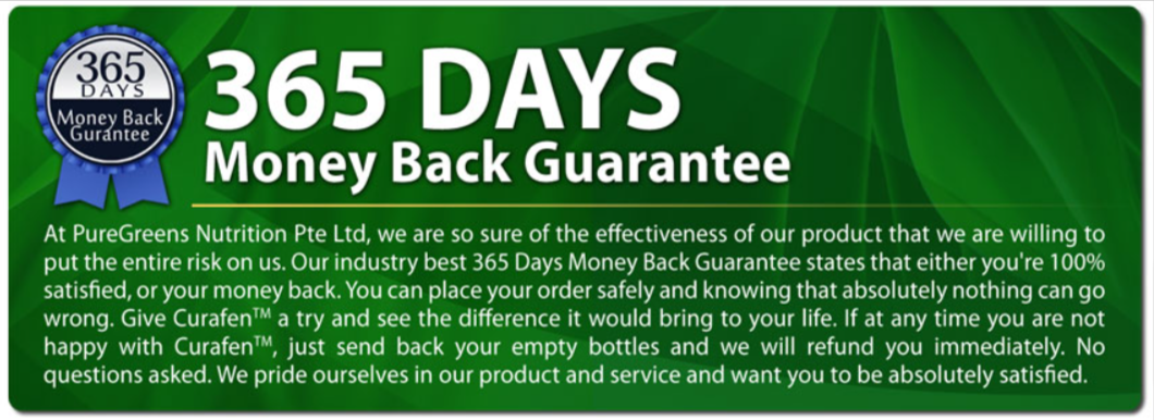 Curafen Money Back Guarantee